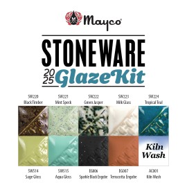 2025 Stoneware Glaze Kit - 4-oz jars